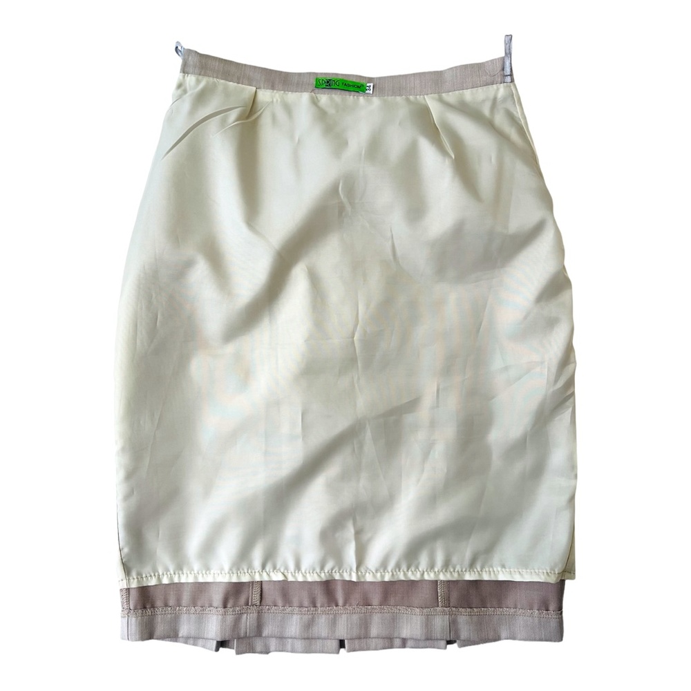 Pencil Skirt Grey/Beige women's Size Small - EUR 34 - Picture 6 of 7